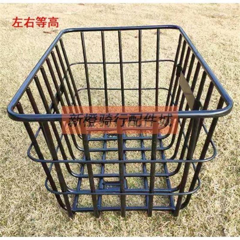 载重王车筐前置大号加粗电动车筐加厚无盖结实电动车拉货筐自行车