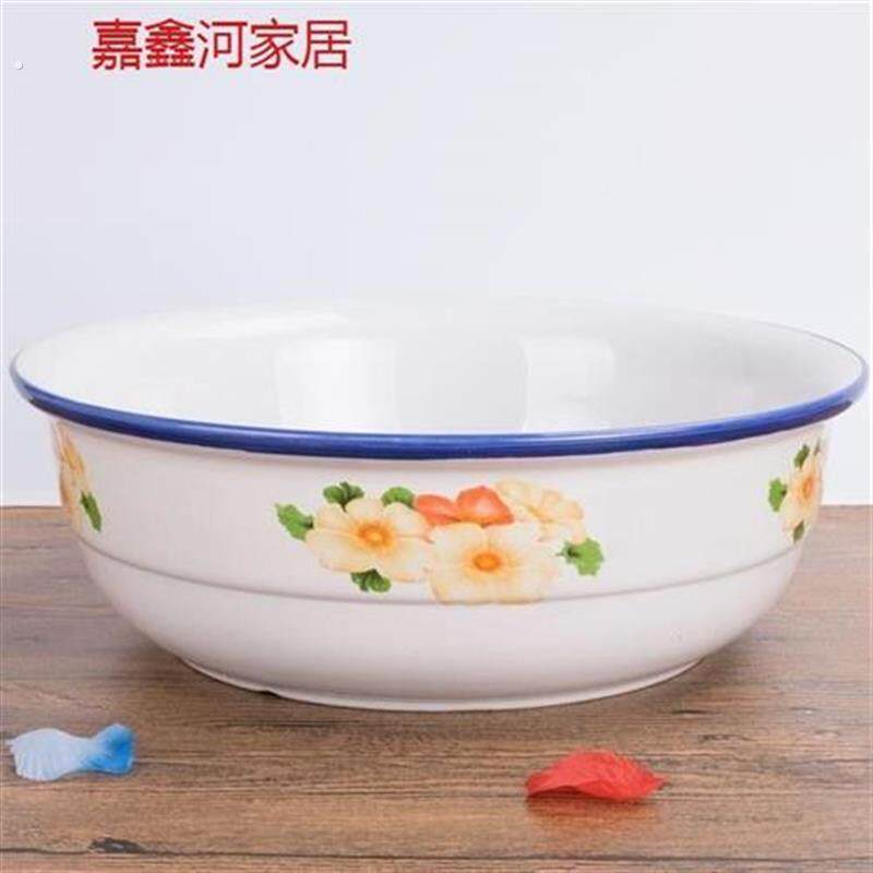陶瓷和面 面盆揉面 面发面 面盆大号瓦盆家用厨房老式陶瓷盆粗陶