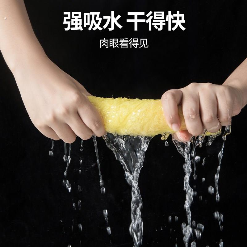 洗碗布去油污厨房专用易清洗油利除加厚木纤维擦碗巾家用清洁抹布