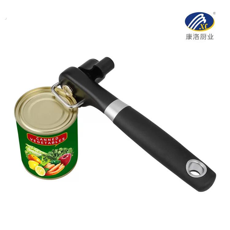 单手柄罐头开罐器 厨房罐头塑料开罐器 手动橡塑手柄省力开瓶器
