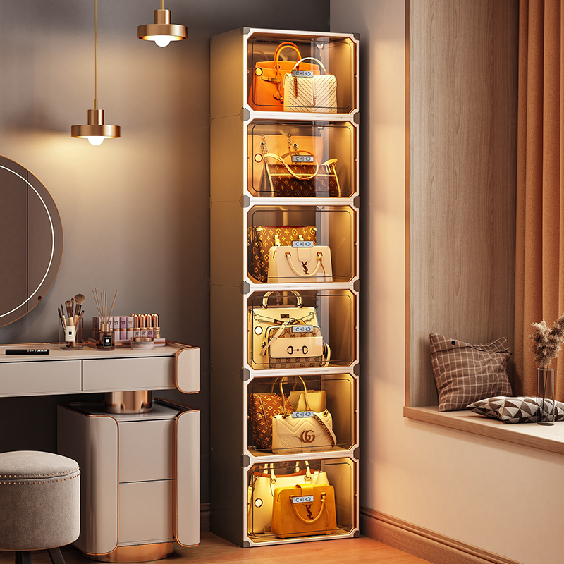 放包包收纳神器存放展示柜置物架包架家I用防尘盒大包包柜架子落