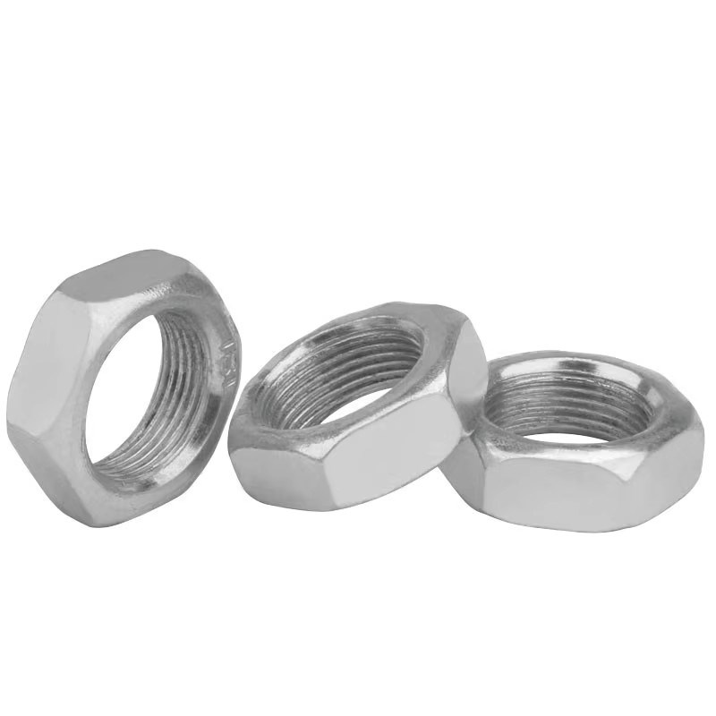 镀锌细牙薄螺母六角细扣扁螺丝帽GB54细丝螺帽M5M6M8M24TM30M36M4