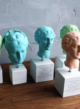 复古健康女神海吉亚Hygeia维纳斯头树脂雕像艺术摆件