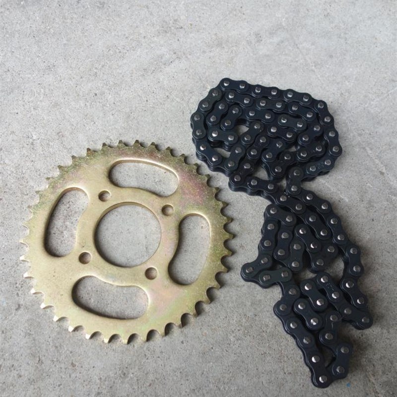 自制卡丁车沙滩车配件改装420-428-37齿链轮链条后链盘