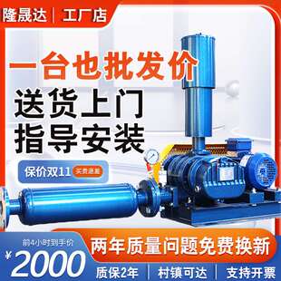 三叶罗茨风机工业用大功率生产厂家90kw污水曝气罗茨鼓风机100