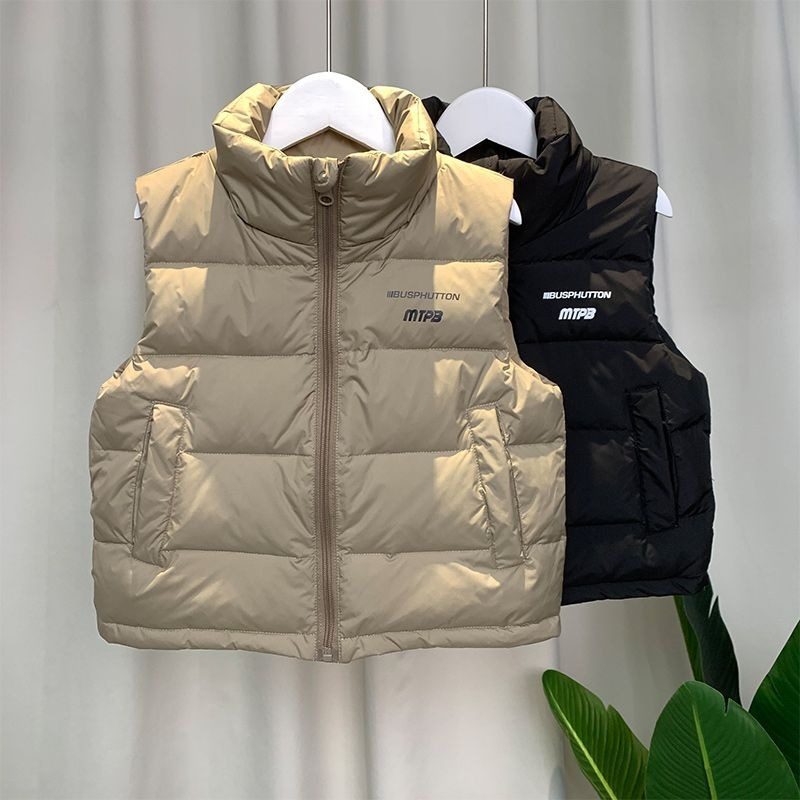 秋冬新款儿童马甲男女童宝宝加厚保暖时尚字母印花羽绒棉背心外穿,童装/婴儿装/亲子装,马甲,淘宝优惠券,粉丝福利购,淘宝优惠卷