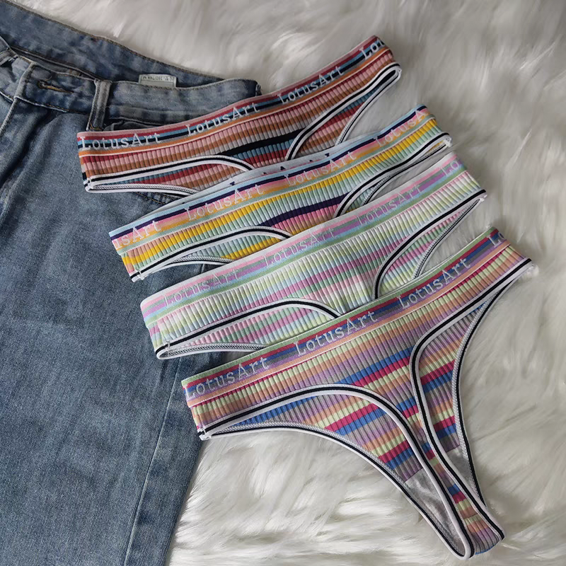 美式性感条纹女士内裤