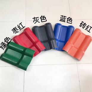 塑料加厚复合瓦别墅屋顶仿古瓦树脂瓦片厂家直销ASA合成树脂瓦片