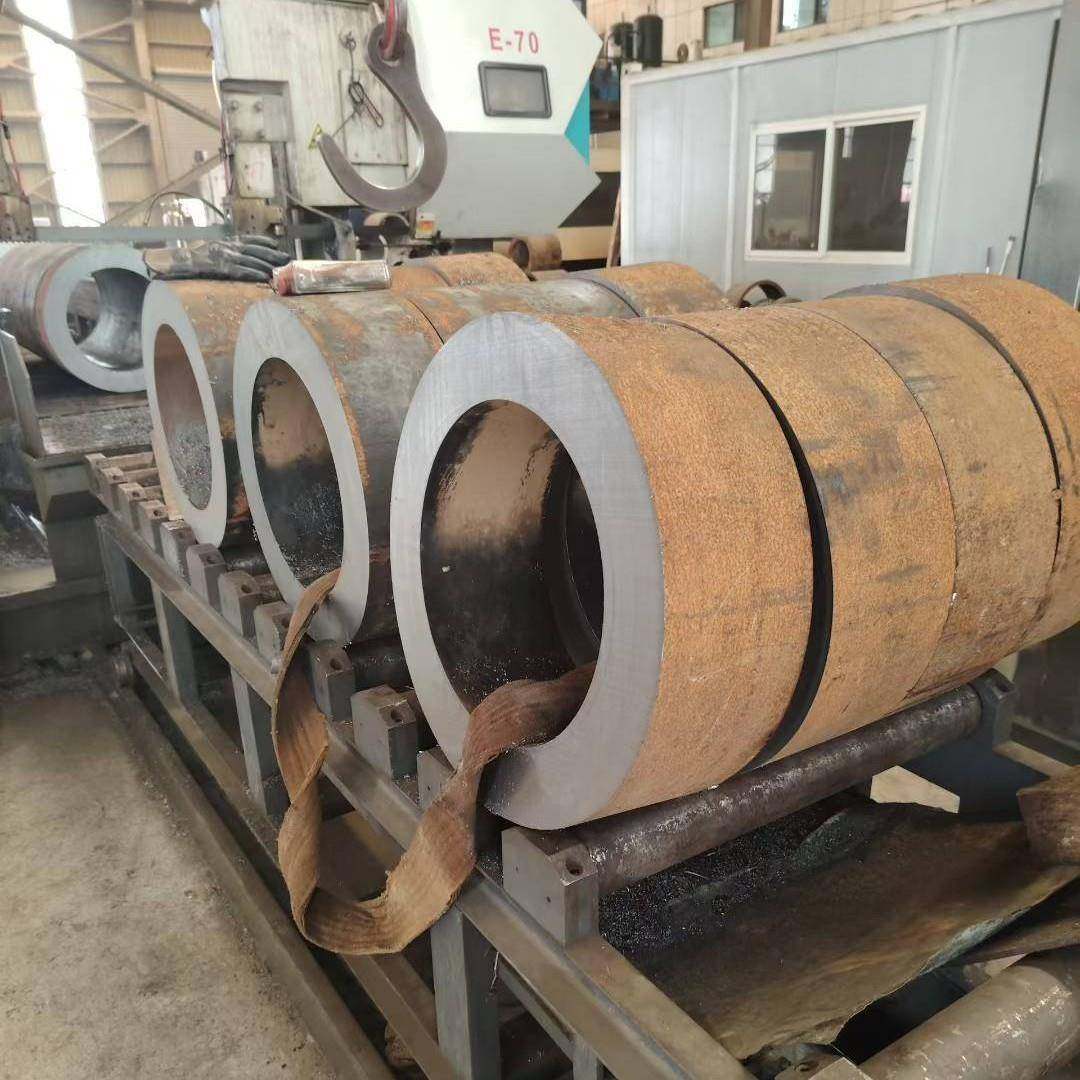 Q345B无缝钢管厚壁定尺切割折弯打孔加工Q345C无缝圆管
