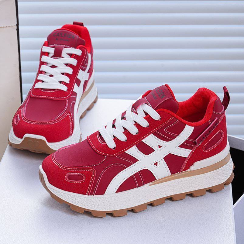 厚底德训鞋女2025春秋新款超火小个子百搭防滑软底增高运动休闲鞋,流行男鞋,单鞋,淘宝优惠券,粉丝福利购,淘宝优惠卷