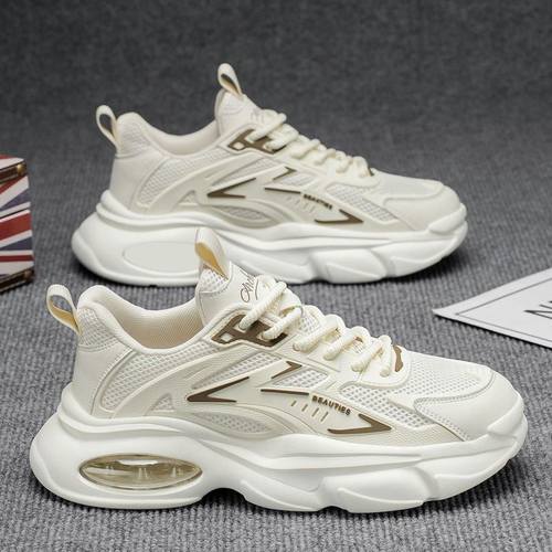 欧洲站黑武士男鞋2025新款夏天跑步减震气垫鞋休闲机甲老爹运动鞋