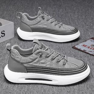 男鞋夏季男款鞋子透气防臭防滑帆布休闲工作上班懒人一脚蹬潮布鞋