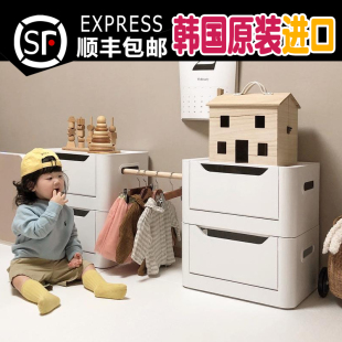 韩国儿童玩具收纳整n理箱多功能家用大容量塑料储物箱学生分类整