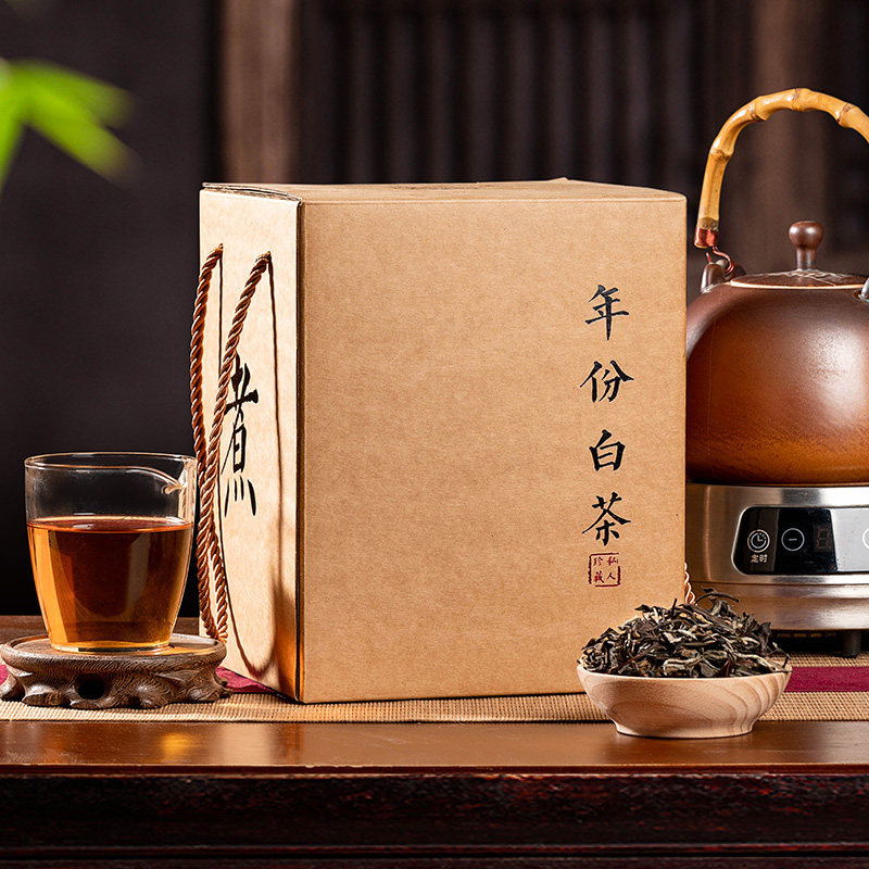 2018福鼎老白茶茶叶陈年枣香高山老白茶寿眉散装礼盒装自己喝