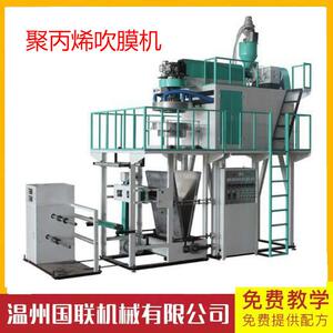 厂家直供500型pp聚丙烯吹膜机提供技术可培训PP吹膜机