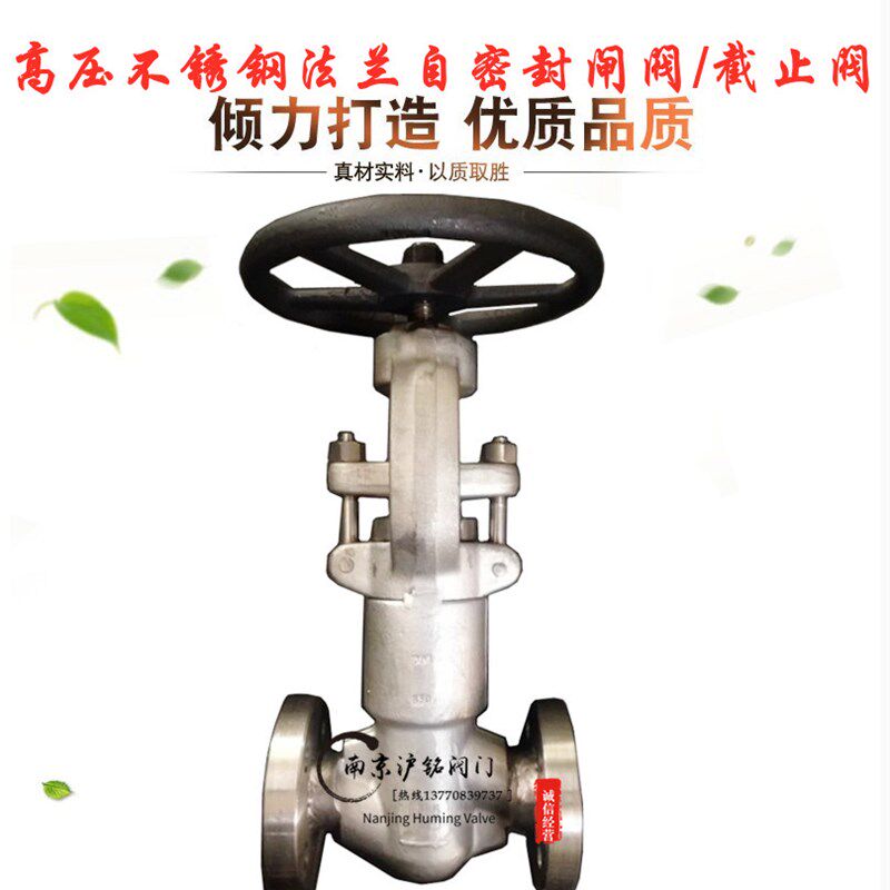 高温高压法兰式不锈钢304自密封法兰闸阀 截止阀PZ/PJ41W-2500LB