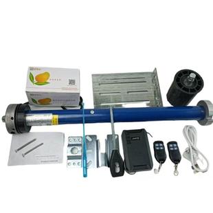 国瑞电动门车库门管状电机卷闸门遮阳棚手动门改卷门通用遥控电机