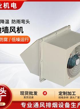 边墙风机工业低噪防雨罩防爆轴流式风机不锈钢轴流DWEX边墙风机