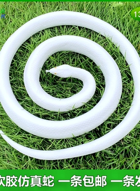 大白蛇小青蛇软胶白色仿真蛇白娘子假蛇玩具蛇情人节七夕表白礼物