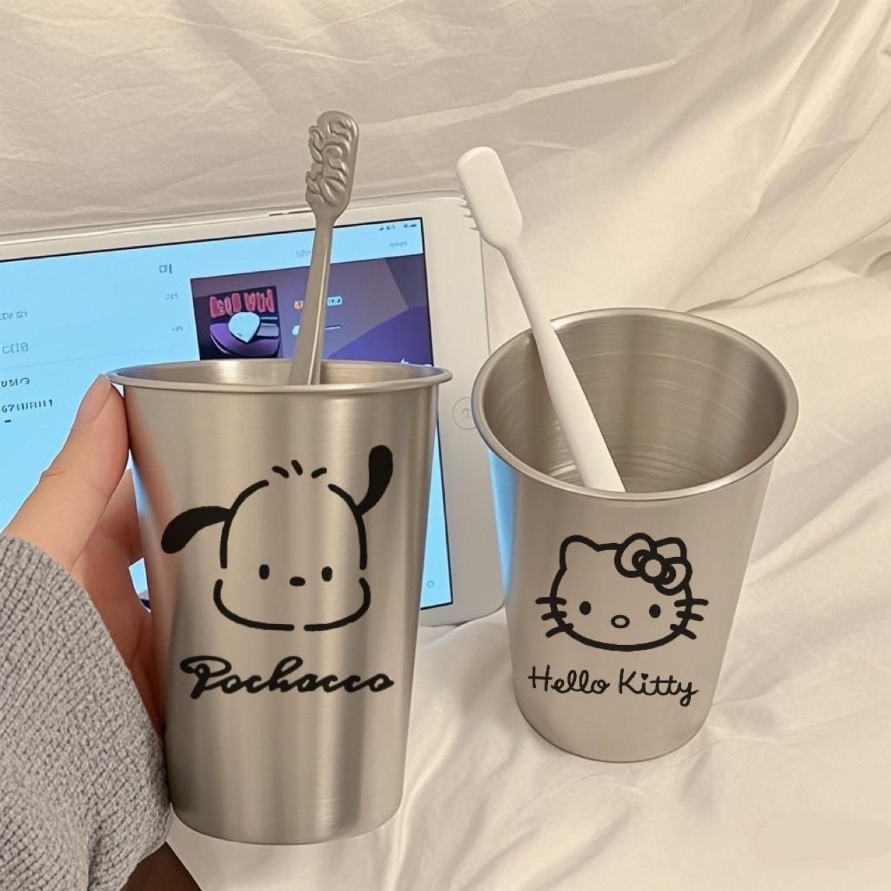 304不锈钢水杯子简约情侣卡通可爱ins高颜值牙刷漱口杯创意洗漱,家庭/个人清洁工具,洗漱杯,淘宝优惠券,粉丝福利购,淘宝优惠卷