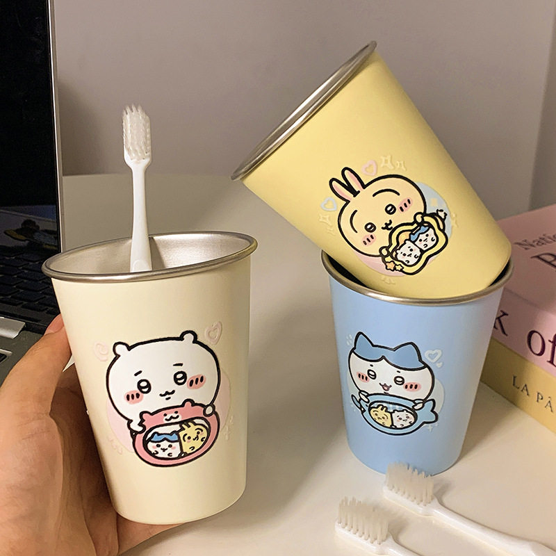 儿童小不锈钢杯子高颜值喝水亲子卡通创意小熊可爱漱口牙刷杯防霉,家庭/个人清洁工具,洗漱杯,淘宝优惠券,粉丝福利购,淘宝优惠卷