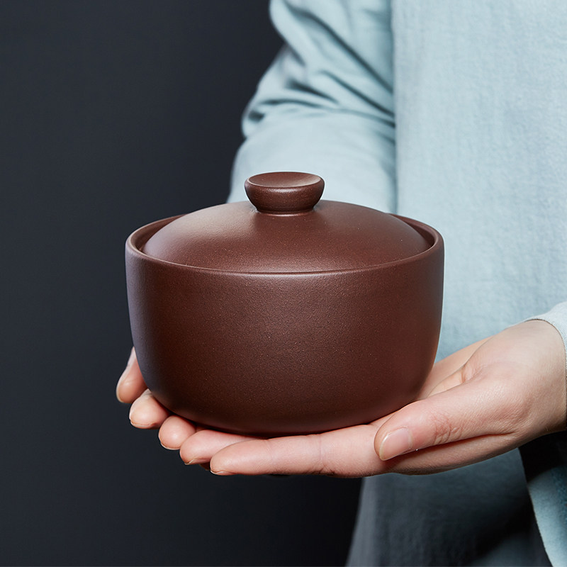 紫砂茶叶罐茶叶存储罐密封罐普洱茶醒茶罐散茶收纳盒端