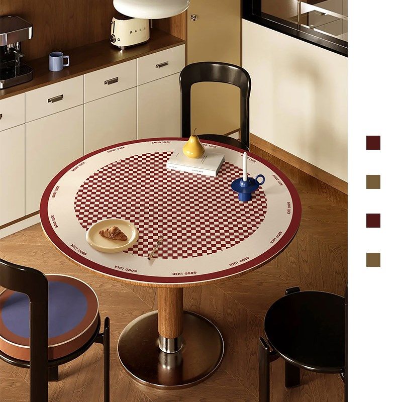 圆形餐皮革桌布水油烫免洗茶几垫桌面保护垫,居家布艺,桌布,淘宝优惠券,粉丝福利购,淘宝优惠卷