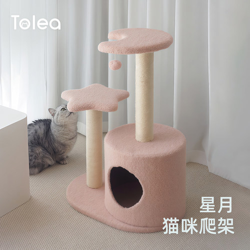 Tolea/二狸丨星月猫爬架猫窝一体