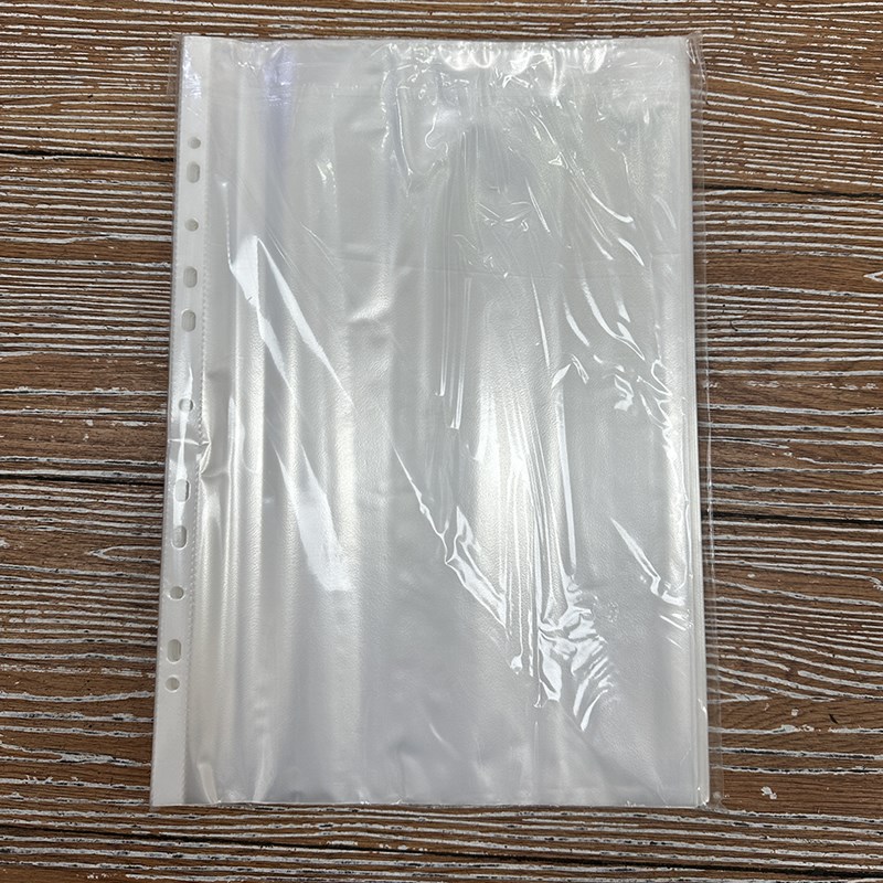 港式FCF4透明文件袋11u孔活页袋资料袋档案袋快捞文件夹袋打孔袋