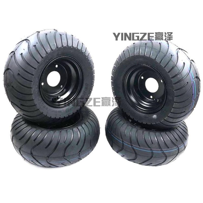 自制四轮三轮卡丁车旅游观光沙滩车13X6.50-6寸公路真空轮胎轮毂