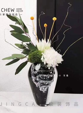 现代琉璃花瓶花束装样板间售楼处酒店厅会议室
