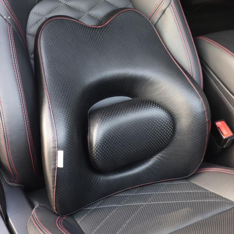 汽车腰靠座椅靠背车内腰垫办公室记忆棉护腰护颈头枕车载靠垫厂家