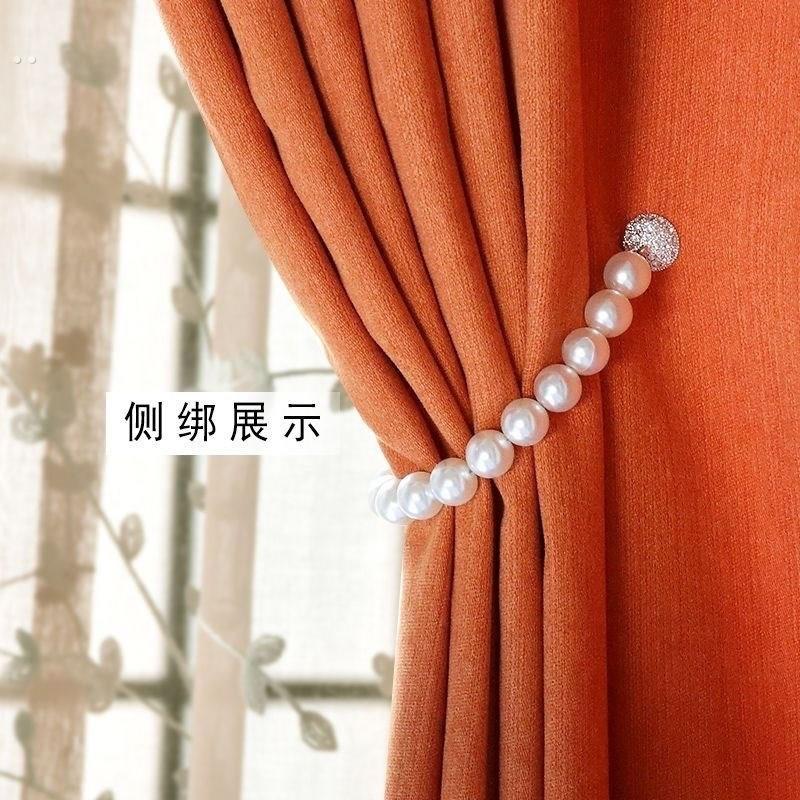 窗帘绑带一对装绑绳扣环窗帘扣绑饰床帘收纳绳磁铁扎束带挂钩配件