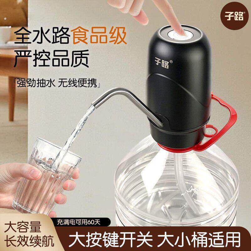 大电池高速电动桶装水抽水器家用饮水机自动按压小型抽水泵