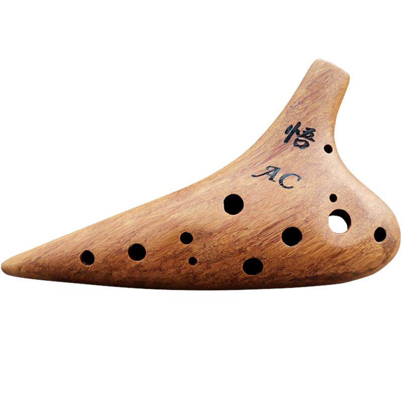 实木陶笛12孔交流中音6孔交流初学者入门抗摔耐用木12孔六孔长笛