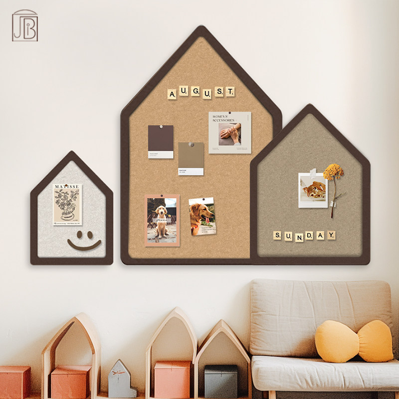 房子毛毡墙贴照片墙软木墙板儿童房装饰记事板留言板儿童房幼儿园,文具电教/文化用品/商务用品,记事板/留言板,淘宝优惠券,粉丝福利购,淘宝优惠卷