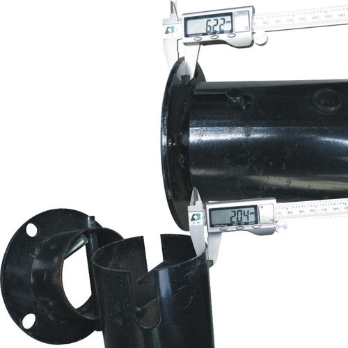 加重加厚型 钢管50公分反光立柱活动式黄黑警示柱 可拆卸铁立柱