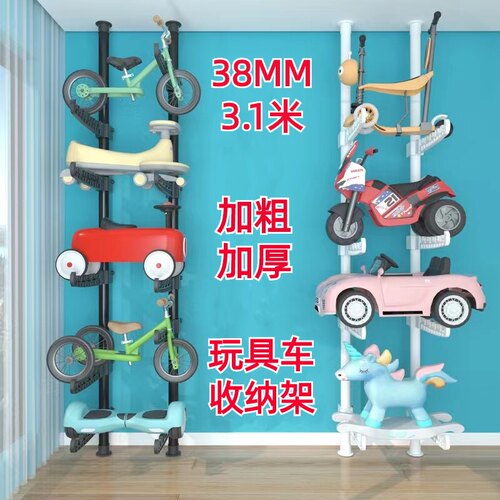 卧室顶天立地挂衣架加粗加厚落地免打孔衣帽间阳台升降收纳晾衣杆
