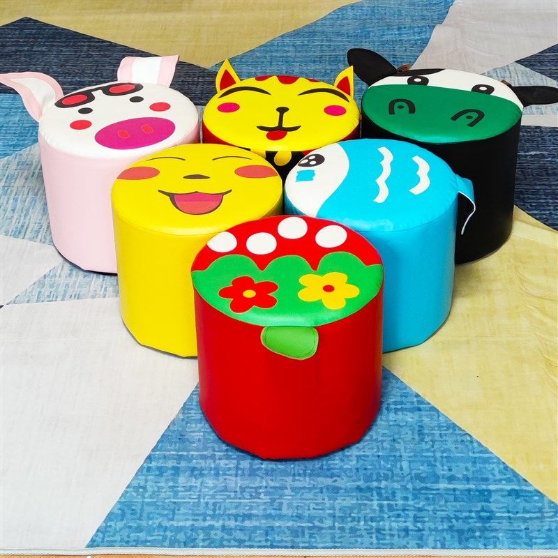 板凳卡通皮革实木换鞋凳沙发凳圆凳小凳创意皮墩凳矮凳儿童凳,住宅家具,儿童凳,淘宝优惠券,粉丝福利购,淘宝优惠卷