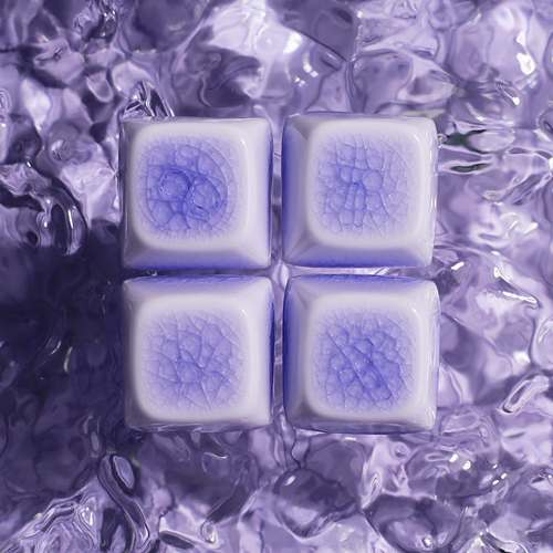 陶瓷键帽联品客化冰裂纹四颗多色