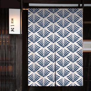 和风门帘家用卧室房间半帘棉麻布艺短帘厨房卫生间Z隔断帘柜 日式