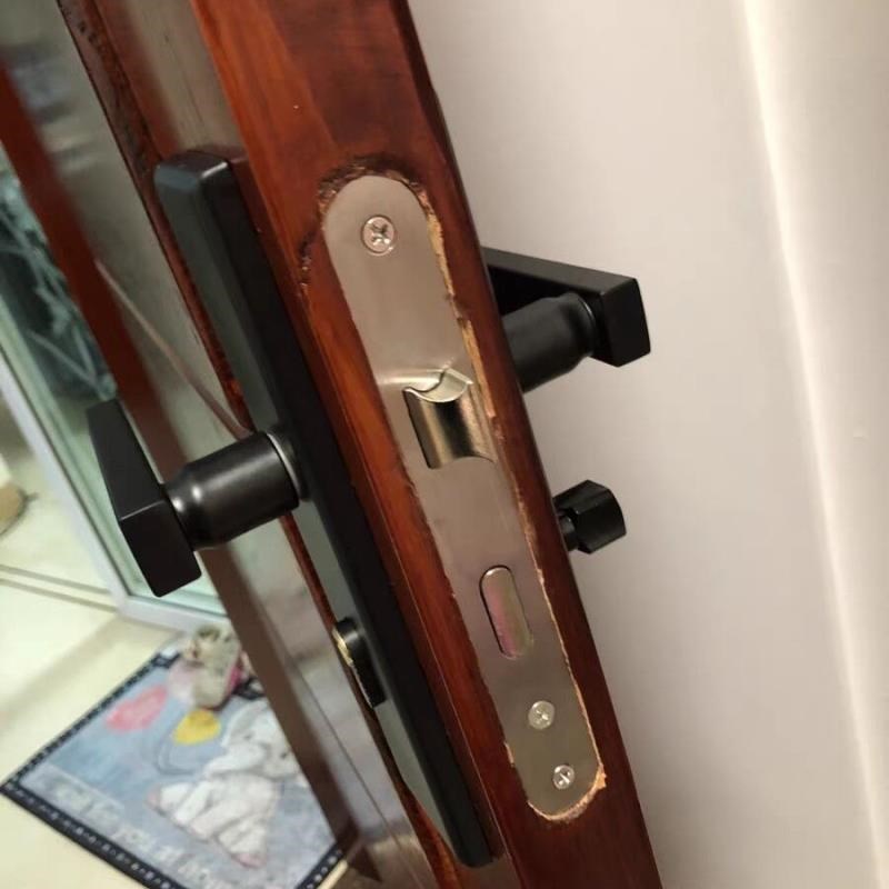 .房门锁卧室内门锁具换锁配锁大58锁体室木门锁执手面Z板不锈钢.