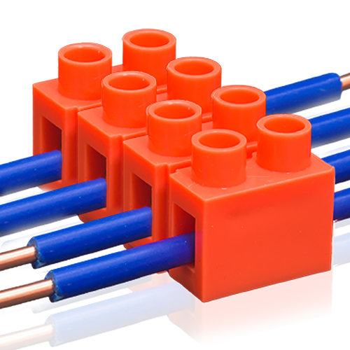 快速接线端子H2519-2/3/4/6/8/10I/12位铜端子排对接端子台并线器