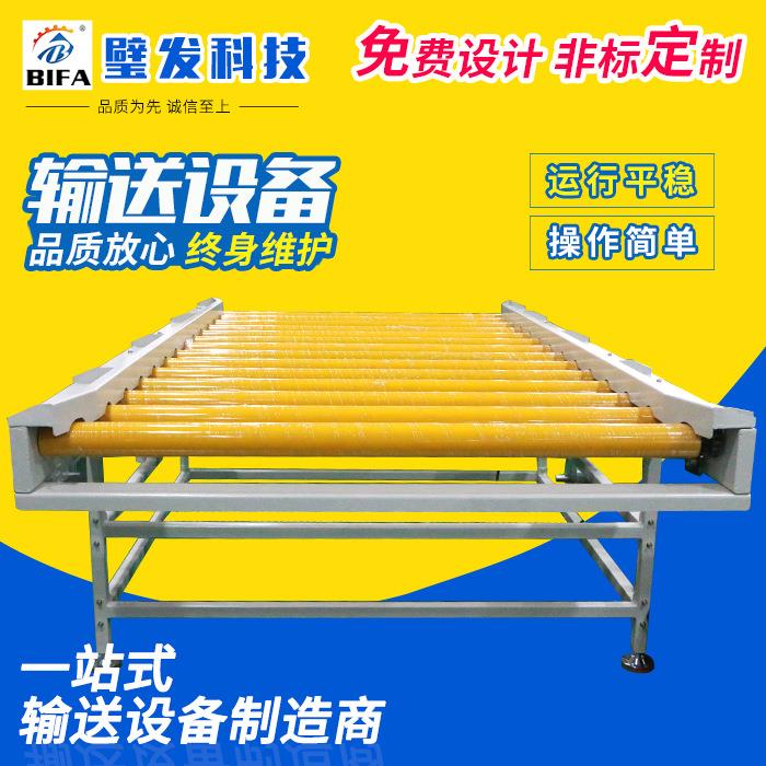 供应滚筒传送机不锈钢辊筒包胶滚轮传送带无动力滚筒线输送设备