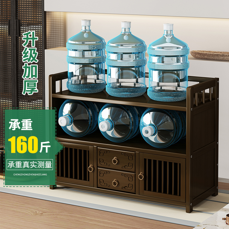 小型桌面博古g架实木中式茶叶展示柜茶室置物架茶桌收纳架子茶货