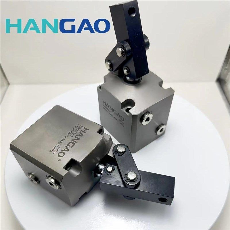 汉高厂销HBLU系列方块紧凑型杠杆式油压缸无需Q垫块的连杆式夹紧