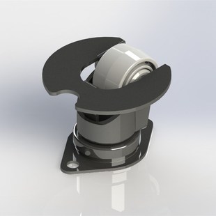 菱形底板方形板航天货运轮 机场运输脚轮3寸 机场轮58MM 70mpm