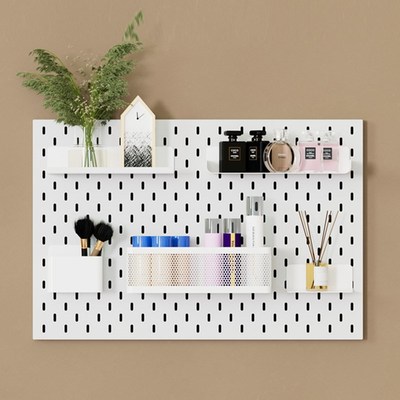 磁吸置物架冰箱贴k金属洞洞板配件餐边柜挂板挂钩收纳盒挂篮免打