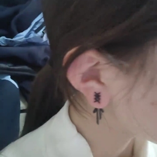 小红书同款网红蝴蝶结丝带耳钉丝带后挂设计感个性冷淡风耳饰女