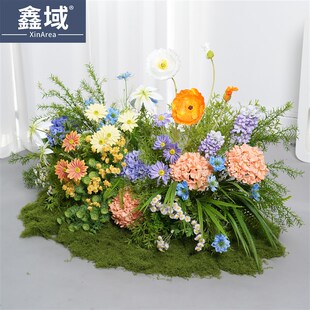 仿真花插花假花仿生花艺花束绿植组合橱窗下景观餐厅展厅桌面摆件
